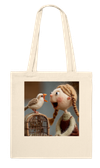 Mary Had A Pretty Bird, Mother Goose Rhyme - Tote bag