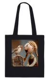 Mary Had A Pretty Bird, Mother Goose Rhyme - Tote bag