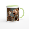 Mary Had A Pretty Bird, Mother Goose Rhyme - Ceramic Mug