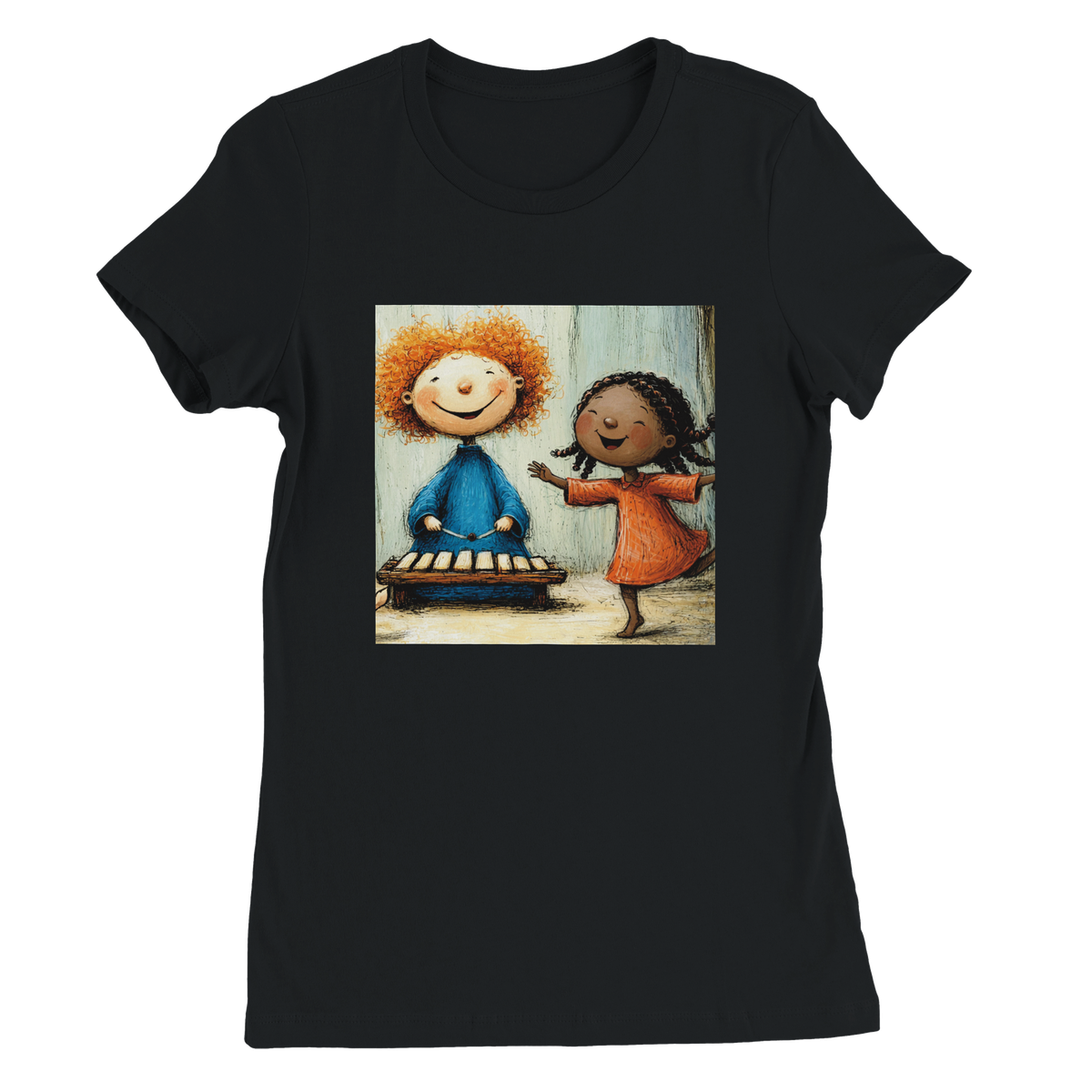 X is for Xylophone, ABC song - Women’s Cut T-Shirt
