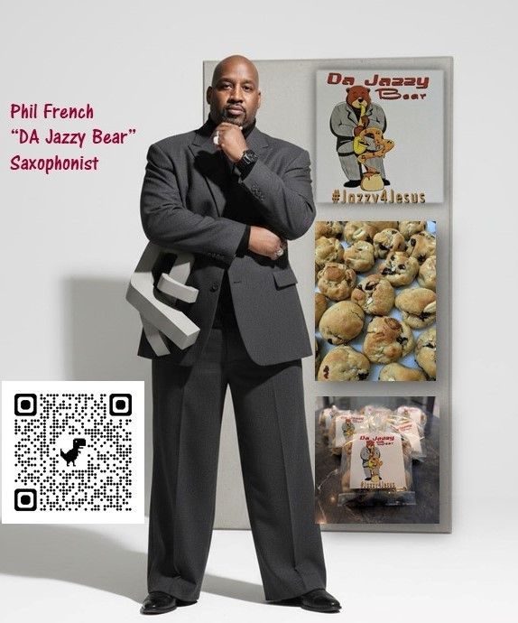 Phil French "Da Jazzy Bear" Couverture White Chocolate Cookies