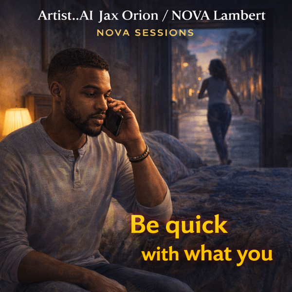 BE QUICK WITH WHAT YOU