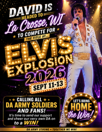 David Allen is competing in LaCrosse, WI and Elvis Explosion!