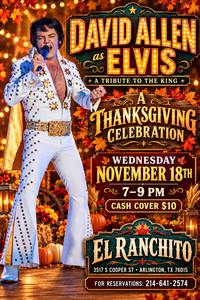 🦃A Thanksgiving celebration with David Allen as ELVIS