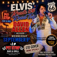 September is a Route 66 Road Trip Show with David Allen as Elvis
