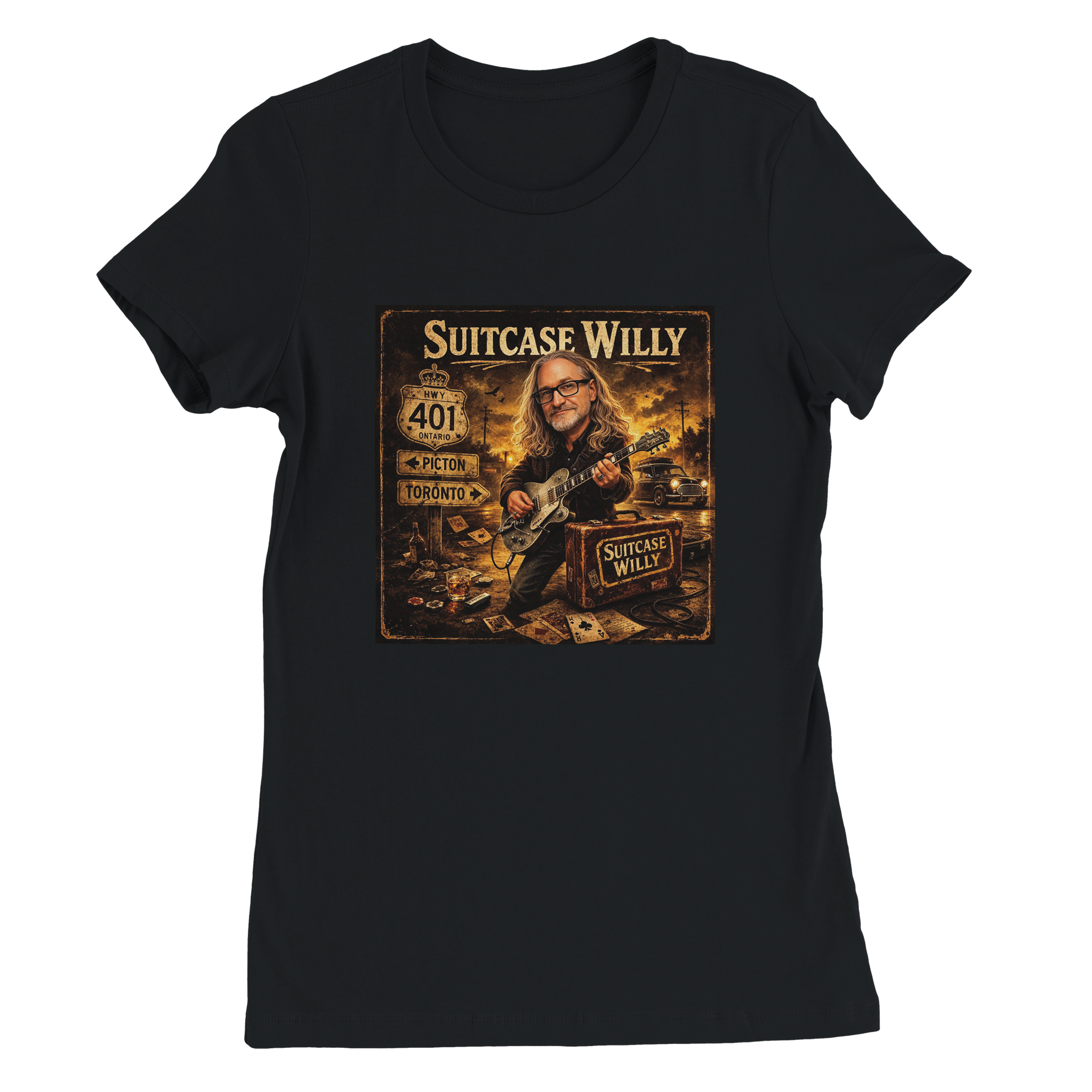Suitcase Willy - Women&rsquo;s Cut T-Shirt