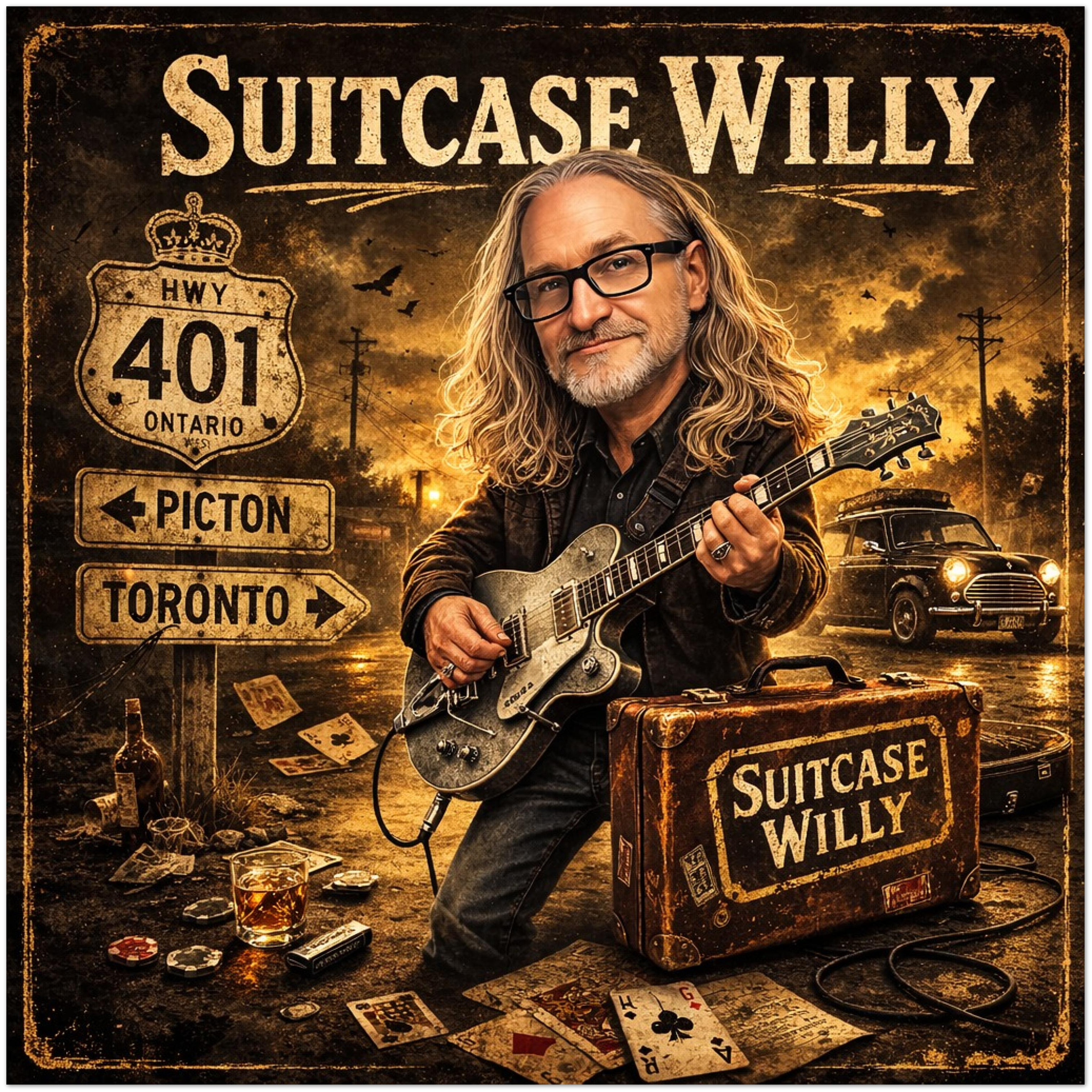 Suitcase Willy - Fine Art Poster