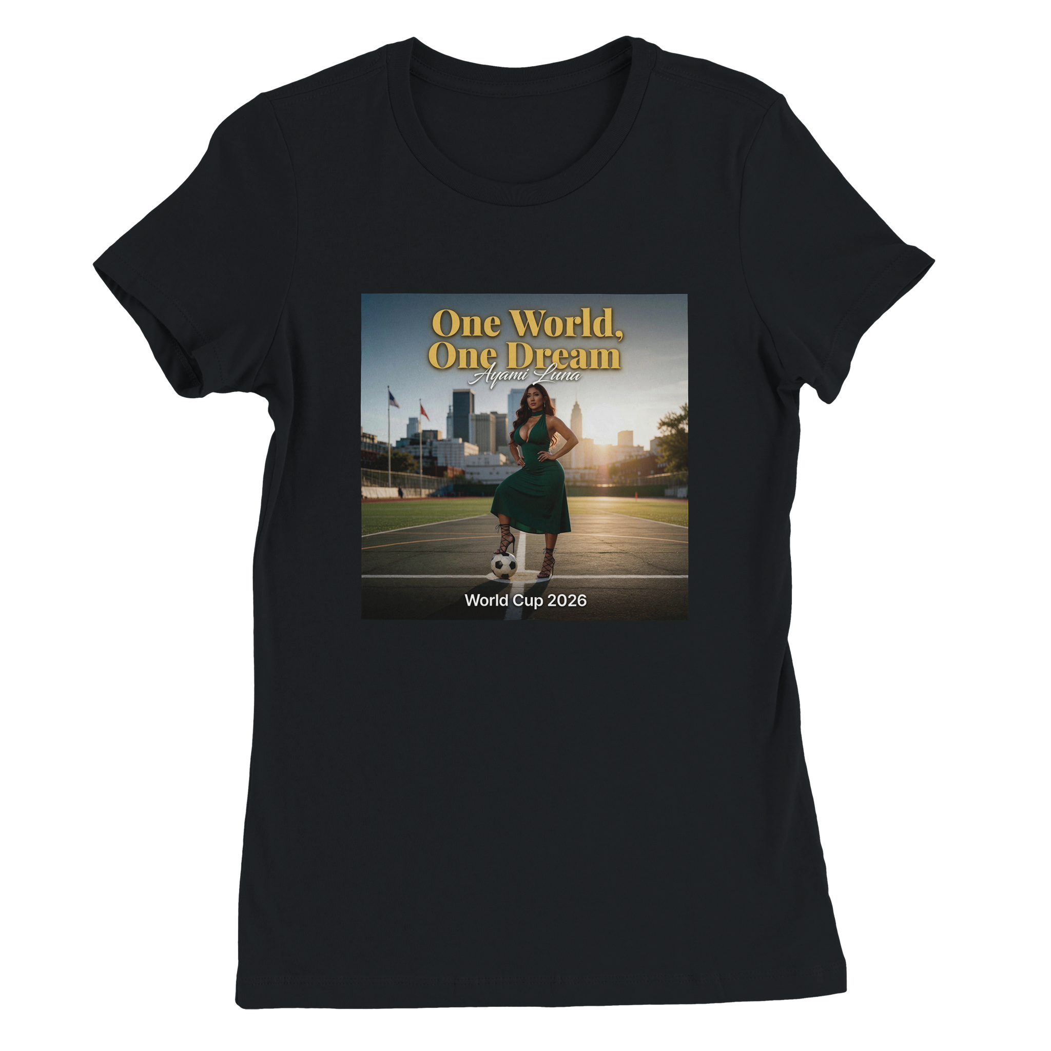 One World, One Dream (world cup 2026) by Ayami Luna - Women&rsquo;s Cut T-Shirt