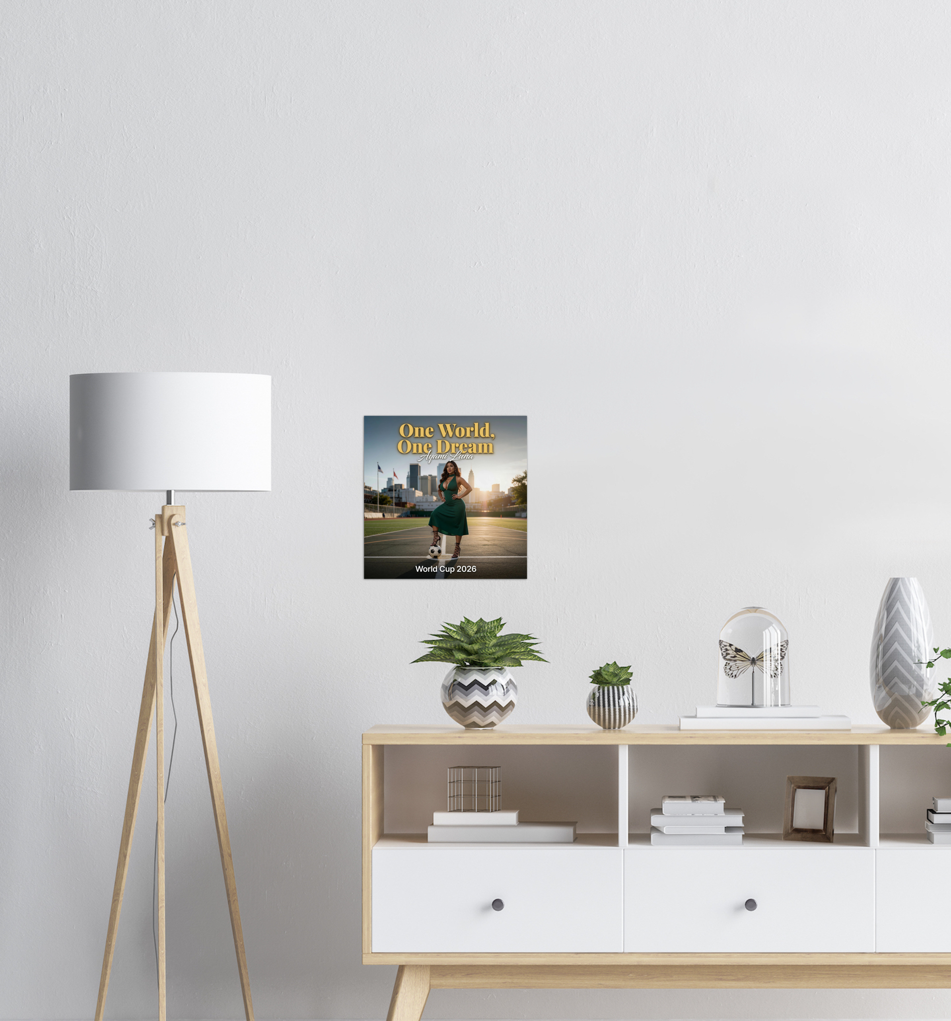 One World, One Dream (world cup 2026) by Ayami Luna - Fine Art Poster