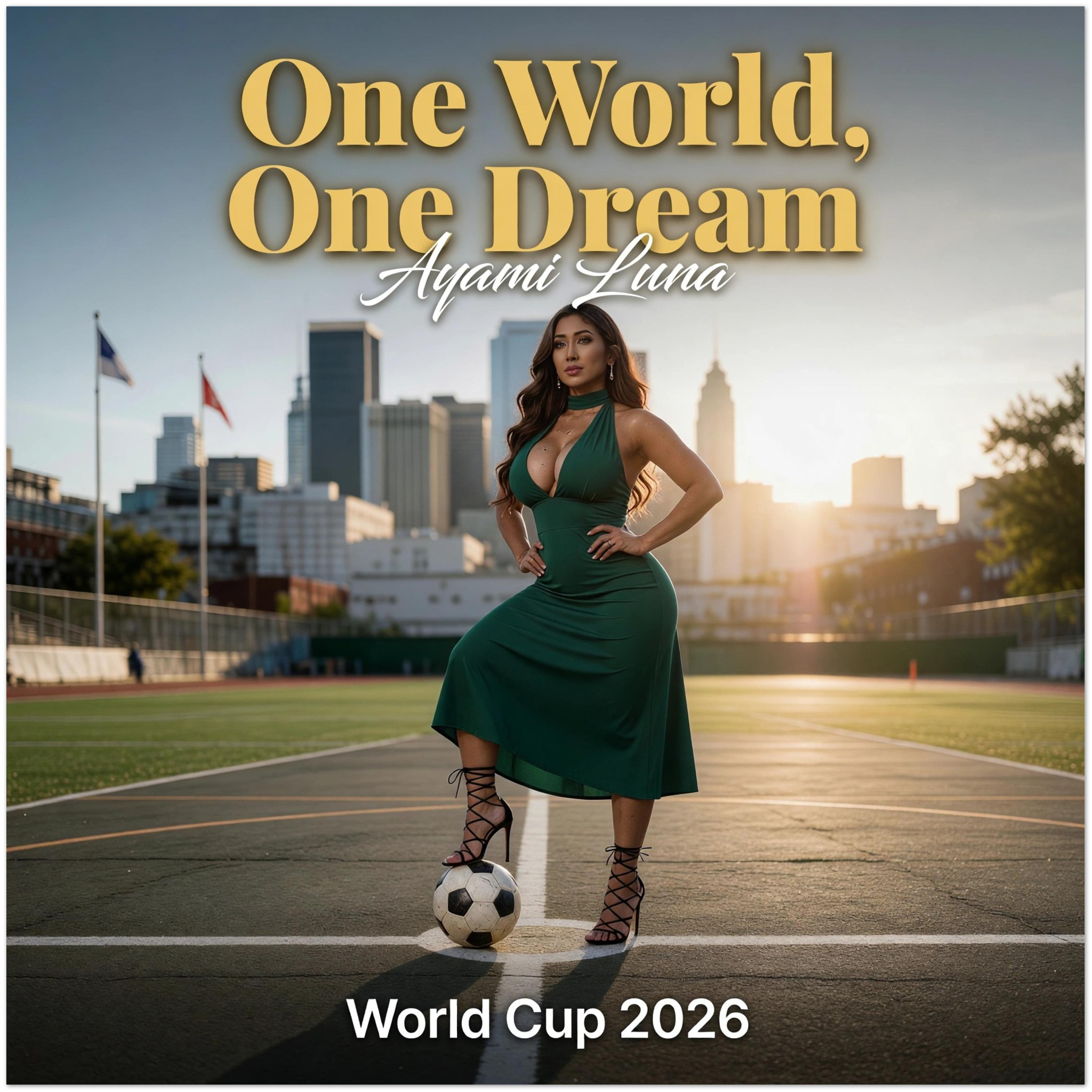 One World, One Dream (world cup 2026) by Ayami Luna - Fine Art Poster