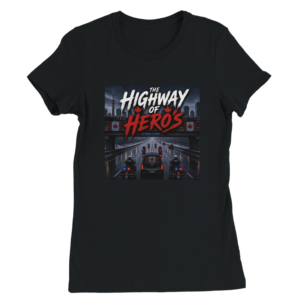The Highway of Hero's - Women’s Cut T-Shirt