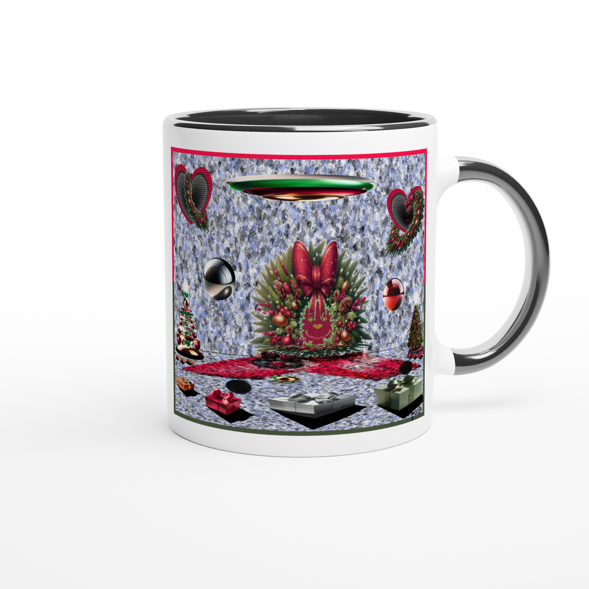 Wackybo Christmas Colors Vibes - Ceramic Mug