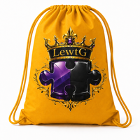LewtG Drawstring Backpack - Gold