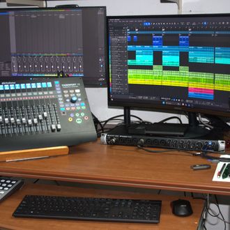 Recording studio setup — modern production meets vintage sound