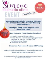 Simcoe County & Grey Shoebox Project - Campaign Closing Party