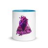 White Ceramic Mug with Color Inside