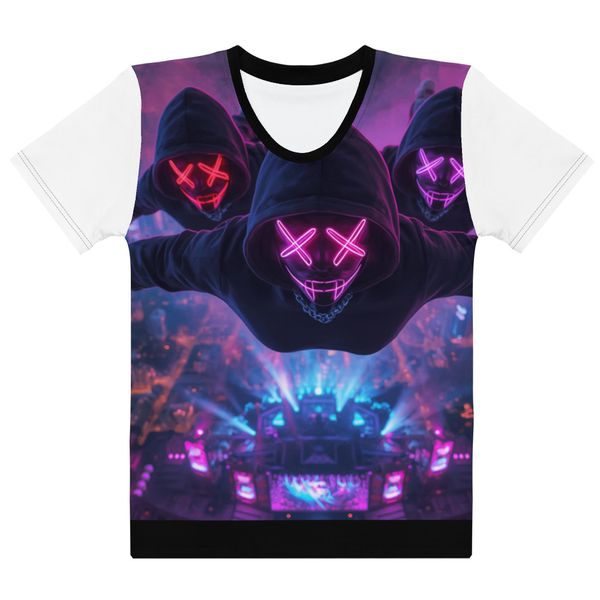 All-Over Print Women’s Cotton Crew Neck T-Shirt