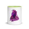 White Ceramic Mug with Color Inside