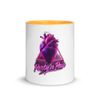 White Ceramic Mug with Color Inside