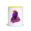 White Ceramic Mug with Color Inside