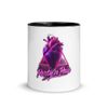 White Ceramic Mug with Color Inside