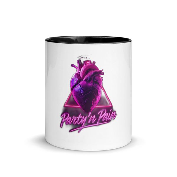 White Ceramic Mug with Color Inside