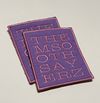 Them Soothsayerz 3”x4” tufted pink on lavender rectangle