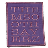 Them Soothsayerz 3”x4” tufted pink on lavender rectangle