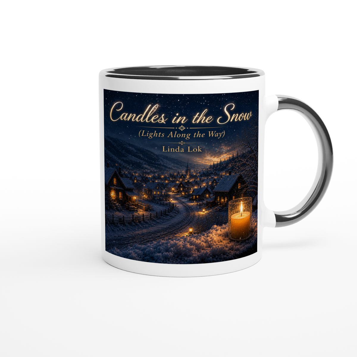 Candles in the Snow ( Lights Along the Way) - Ceramic Mug