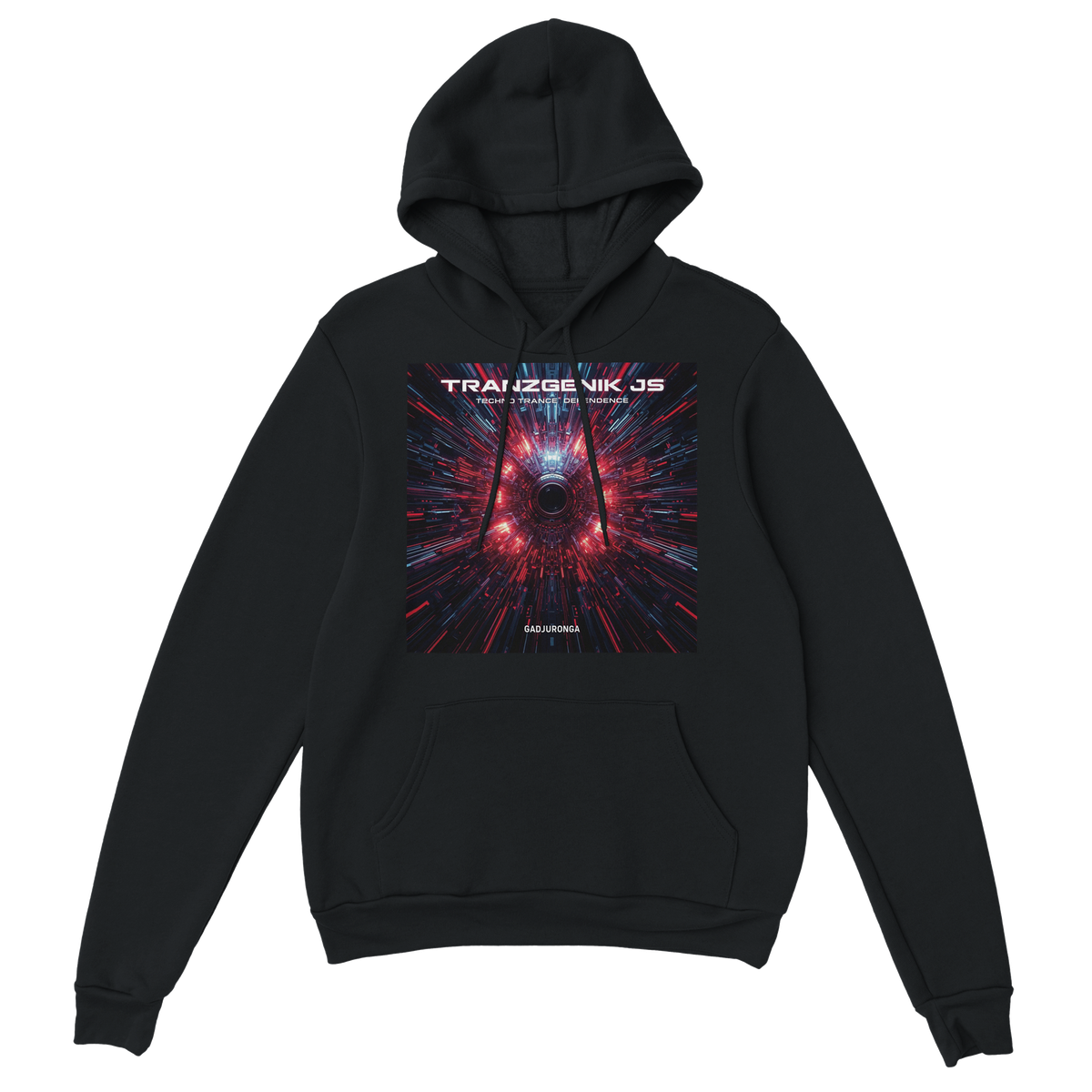 TranzGenik JS Techno Trance Dependence (Trance Version) - Classic Unisex Pullover Hoodie