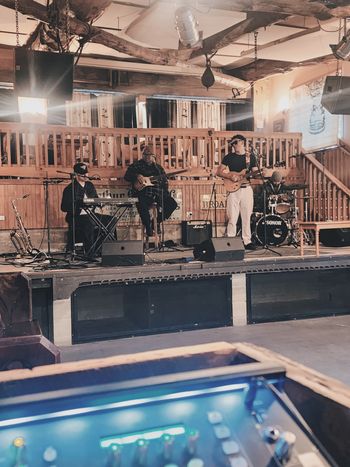 Jamming the night in with reggae covers
