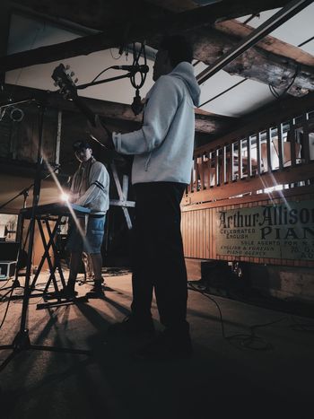 Sam & I rehearsing
