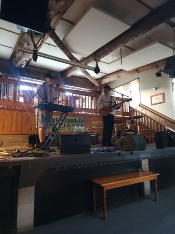 Sam & I rehearsing

