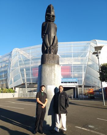Unveiling Katz Carving at Mt Eden
