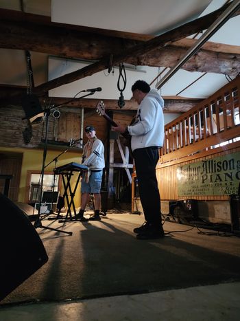 Sam & I rehearsing
