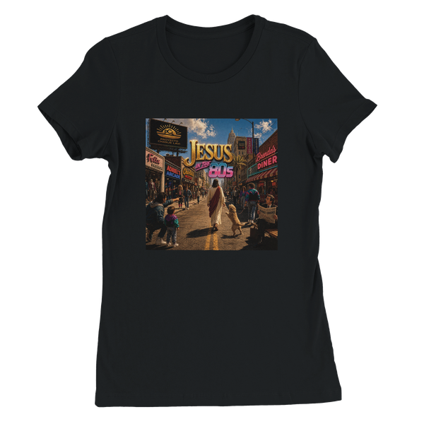 Jesus in the 80's - Women’s Cut T-Shirt