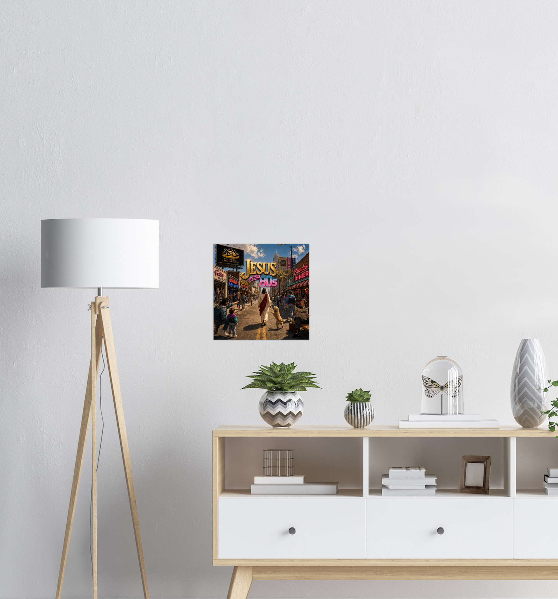 Jesus in the 80&#39;s - Fine Art Poster