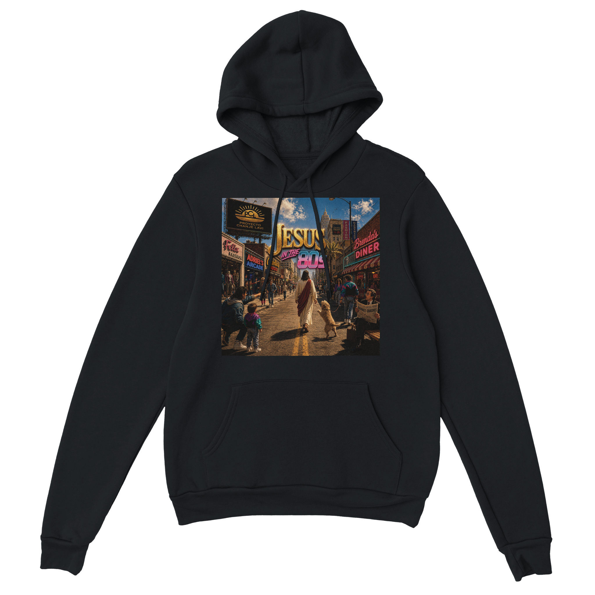 Jesus in the 80&#39;s - Classic Unisex Pullover Hoodie