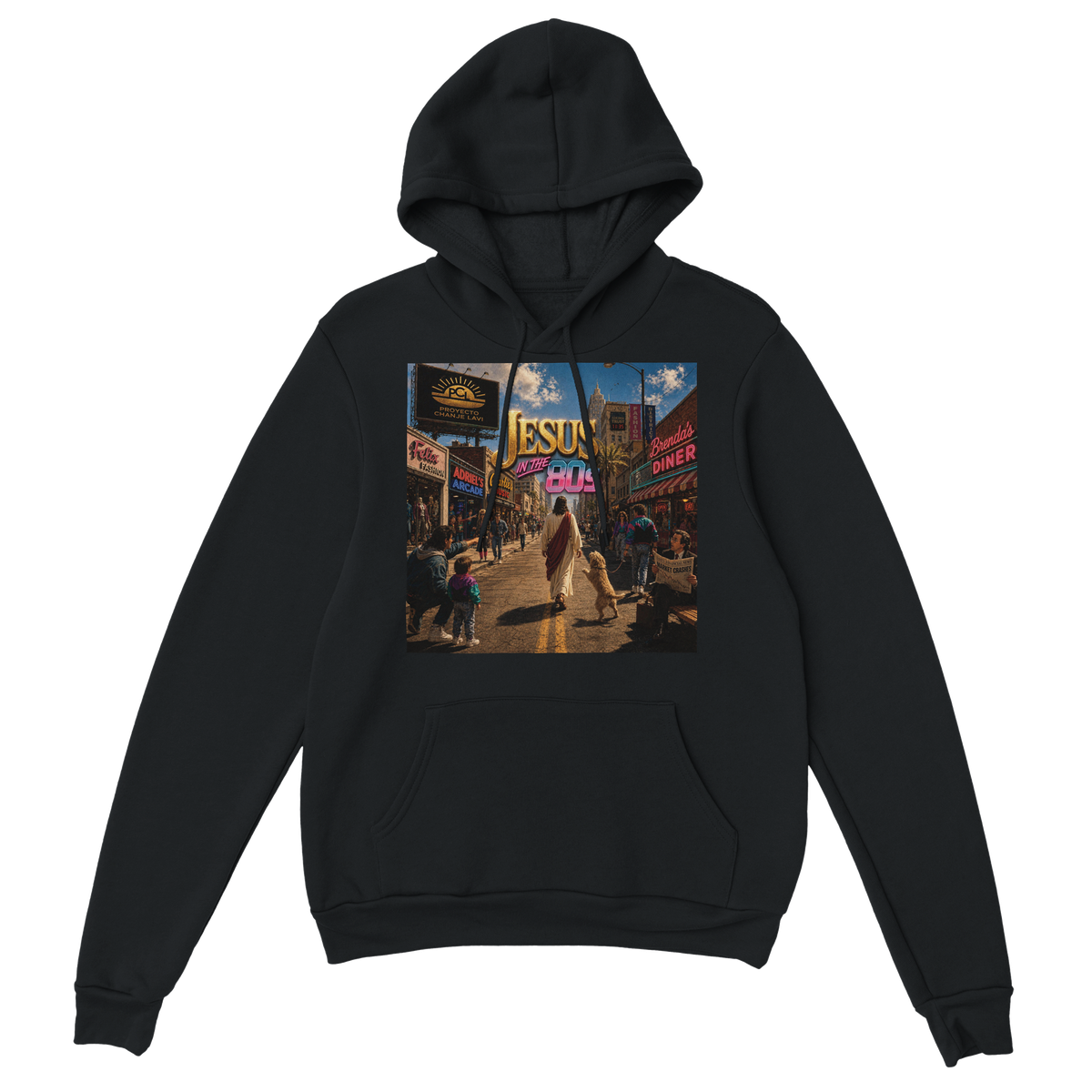 Jesus in the 80's - Classic Unisex Pullover Hoodie