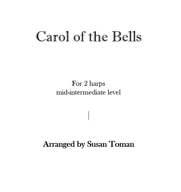 Carol of the Bells (2 Harps)