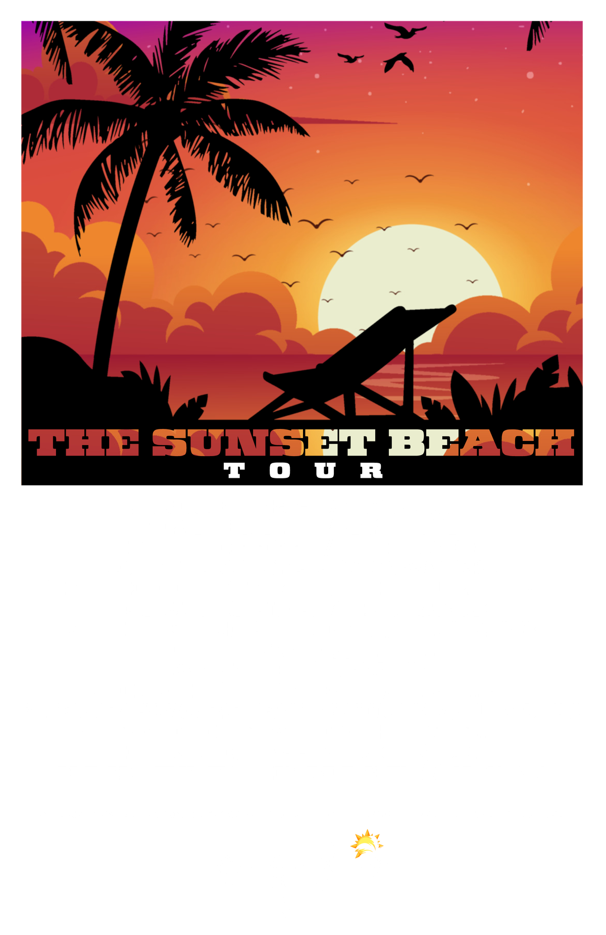 The Sunset Beach Tour Tee