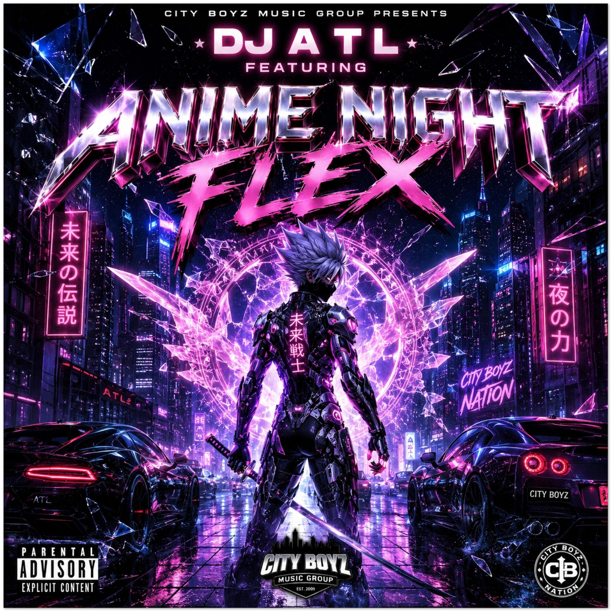 Flex (feat. DJ ATL & Anime Night) - Fine Art Poster