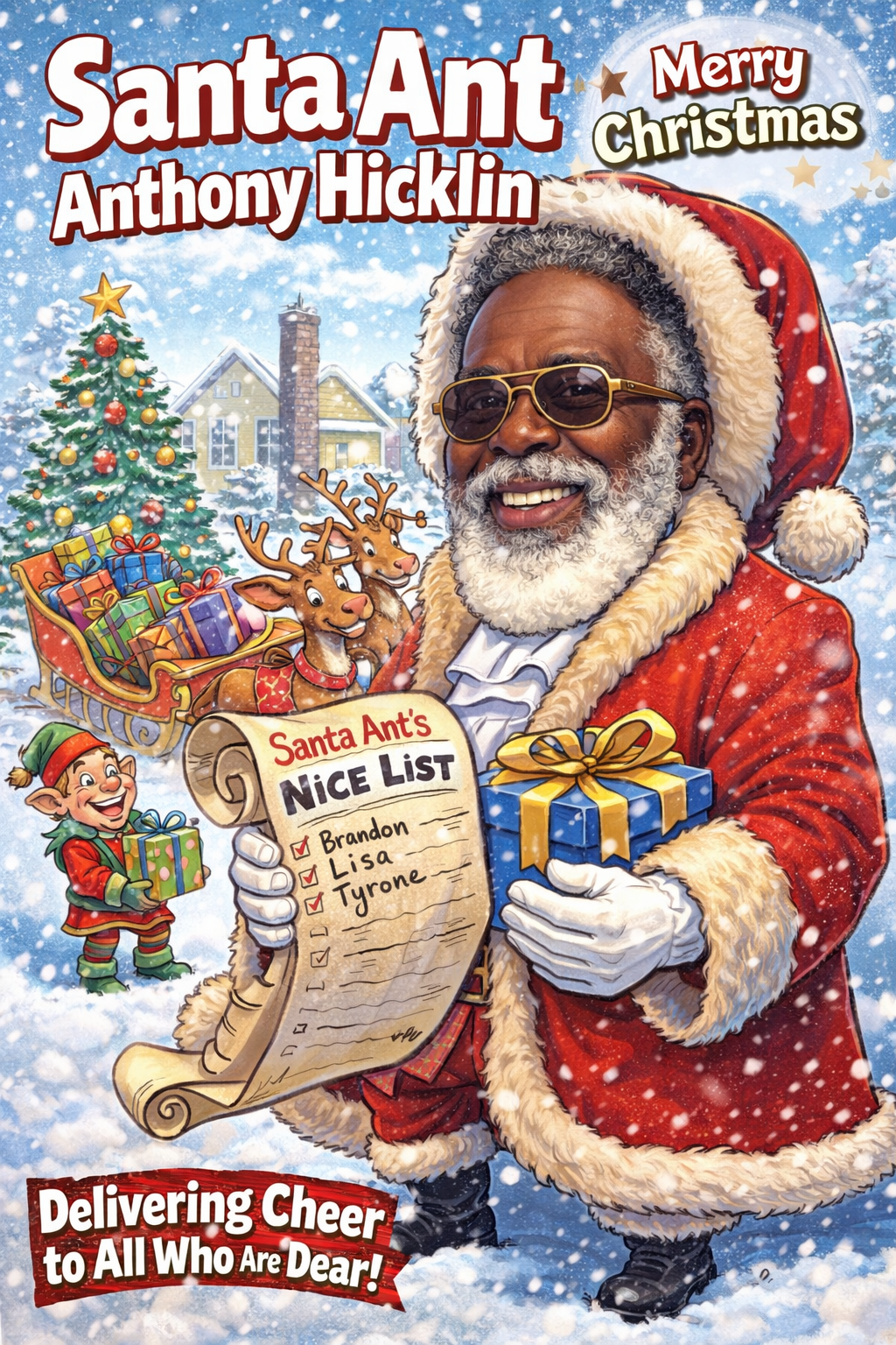 Santa Ant - Coloring Book (Adult Edition)