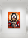 “FlyGod” Acrylic and Spray Paint (c. 2026) Framed