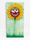 “Dandelion disguised as Sunflower” Acrylic and Spray Paint (c. 2026)