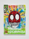 “Radioactive Arachnophobia” (Spiderman) Acrylic and Spray Paint (c. 2026) 🔴 SOLD