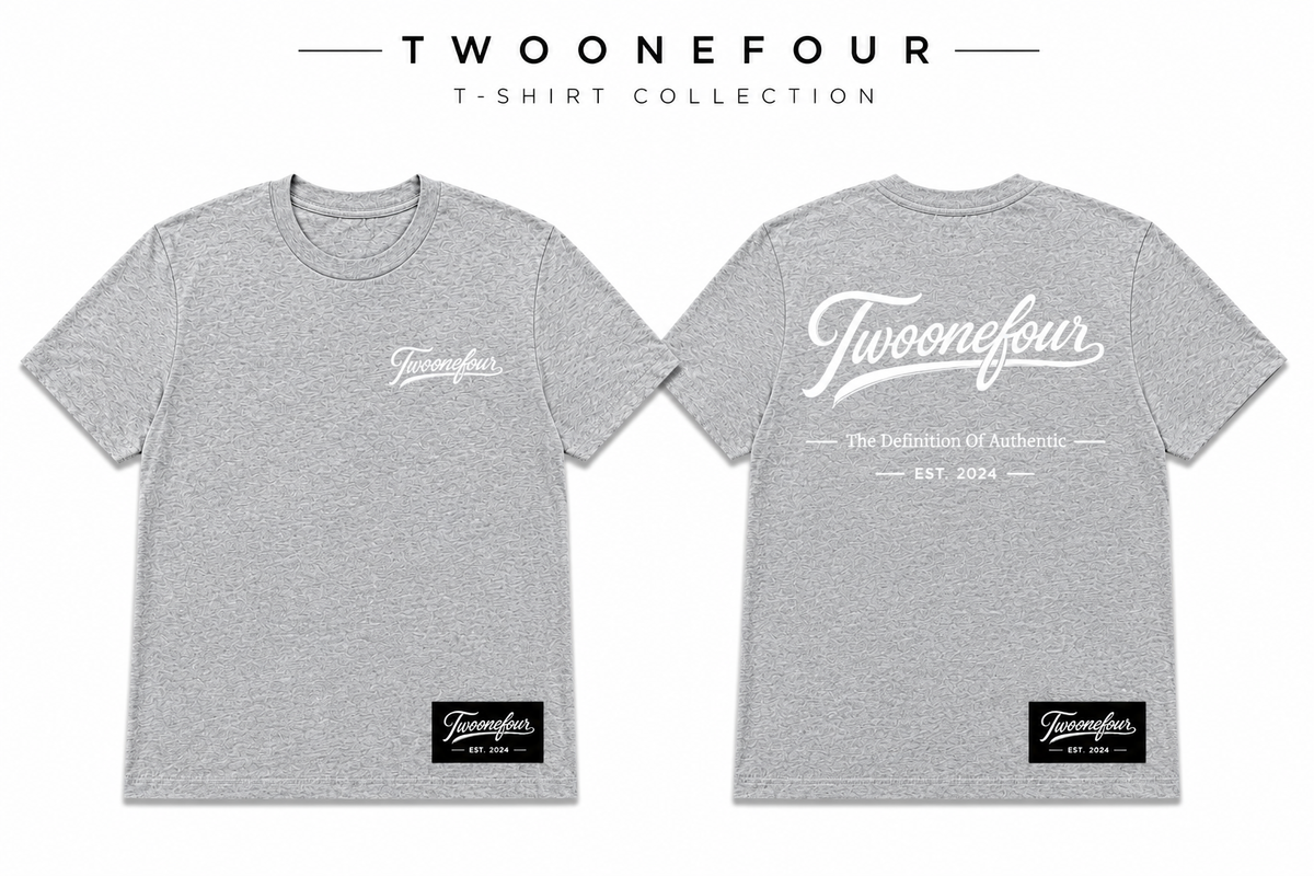 TWO ONE FOUR T-SHIRT (Various colors/sizes)
