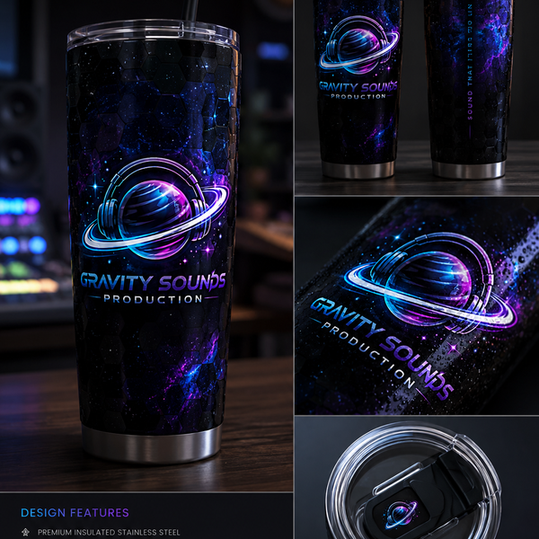 Gravity Sounds Production | Premium 20oz Stainless Steel Tumbler