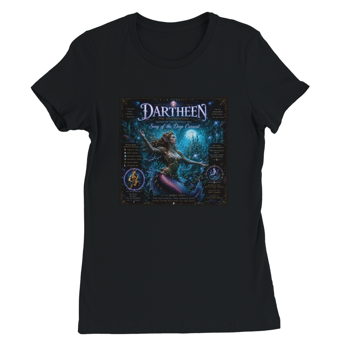 Dartheen The Astonishing (Song of the Deep Current) - Women’s Cut T-Shirt