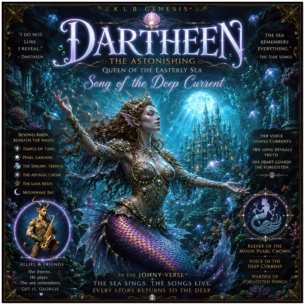 Dartheen The Astonishing (Song of the Deep Current) - Fine Art Poster